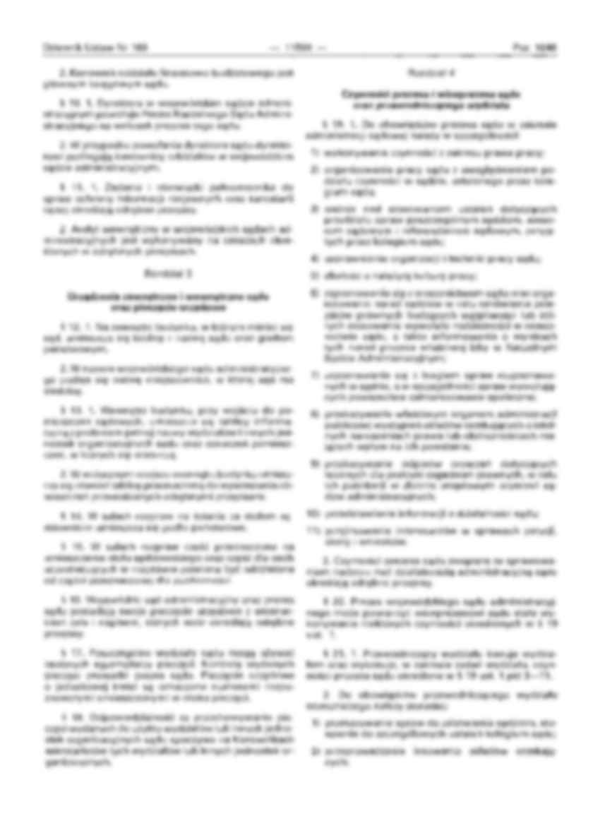 Regulamin urzędowania wojewódzkich sądów administracyjnych - strona 3