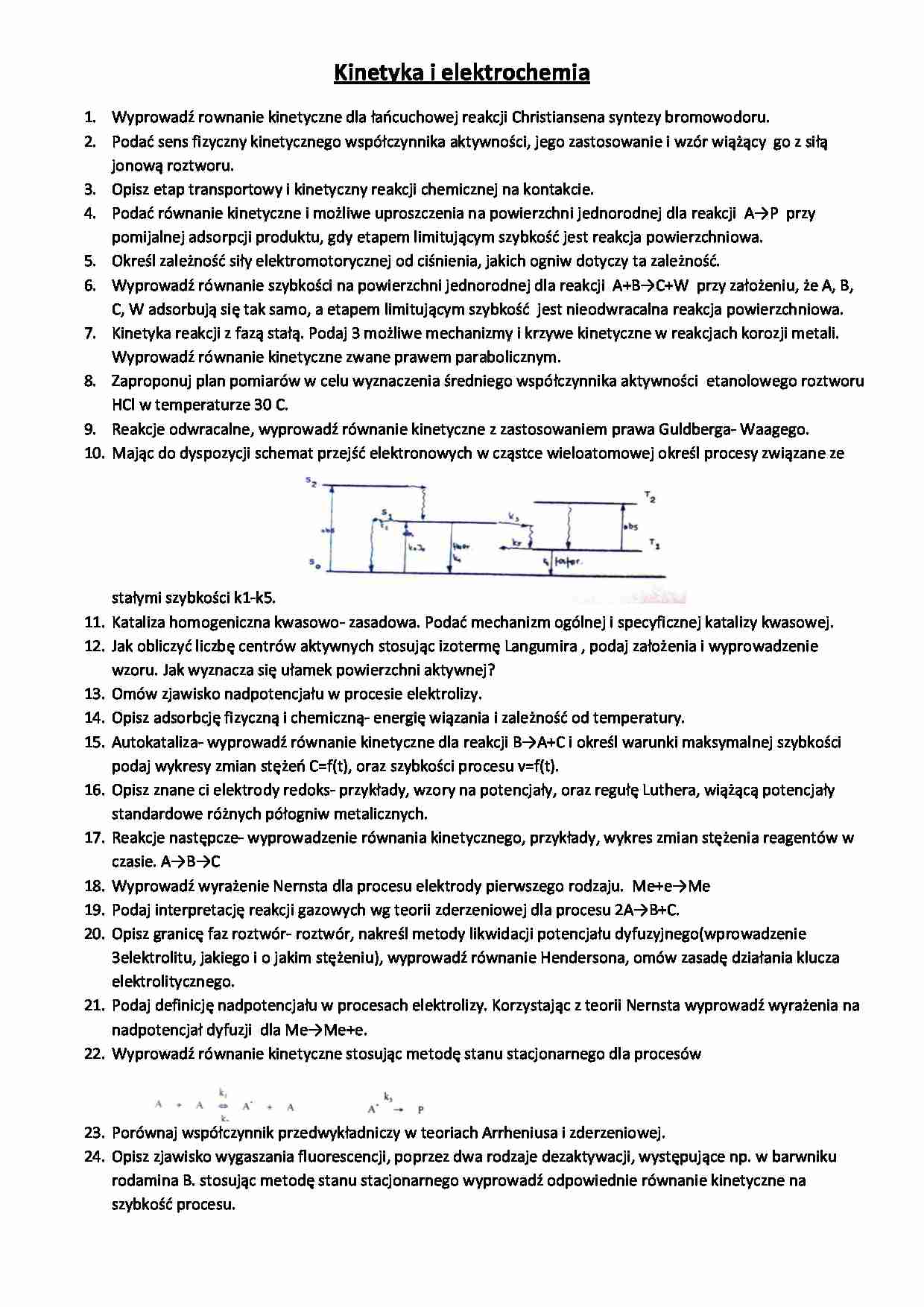 Kinetyka i elektrochemia-pytania - strona 1