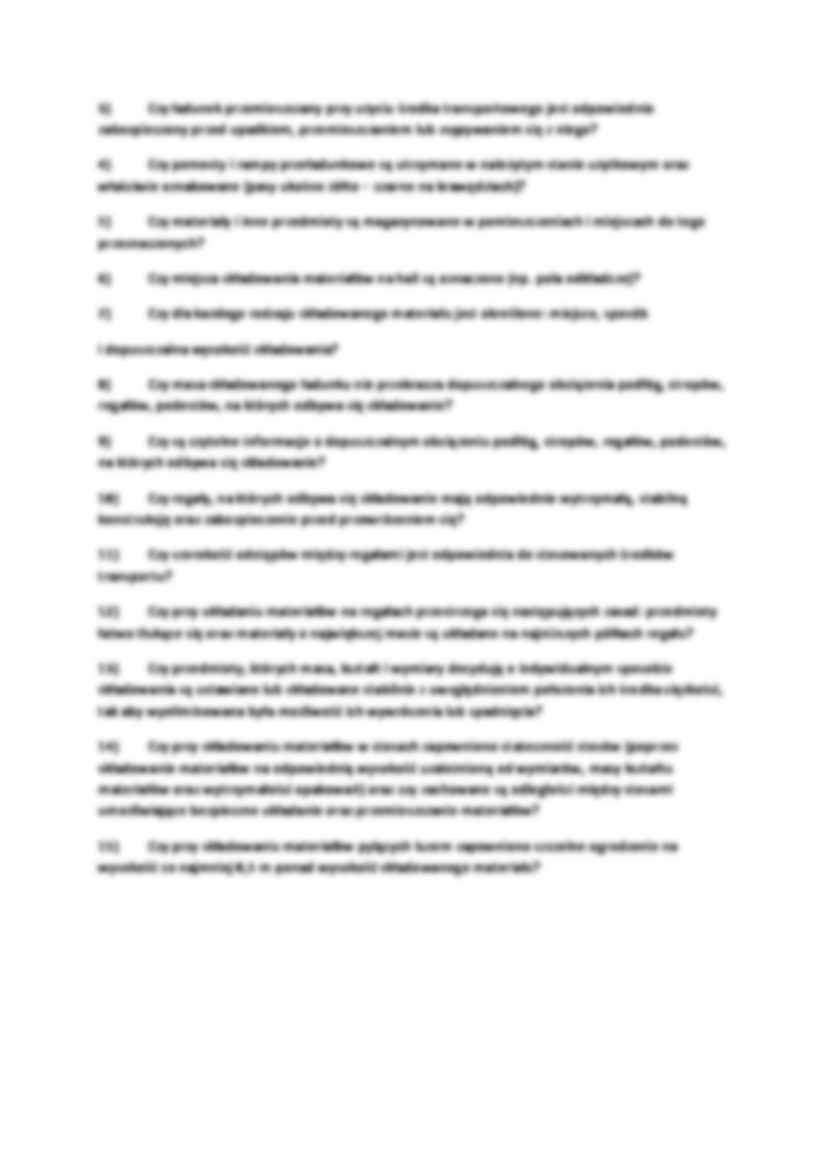  Magazynowanie środków chemicznych i transport wewnętrzny-pytania - strona 2