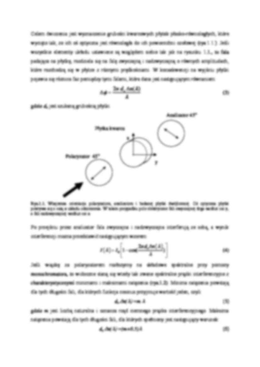 Wyznaczenie grubości płytek kwarcowych metodą interferencji spektralnej -ćwiczenia - strona 2
