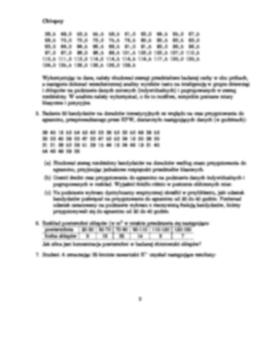 Statystyka i rachunek prawdopodobieństwa-zadania - strona 2