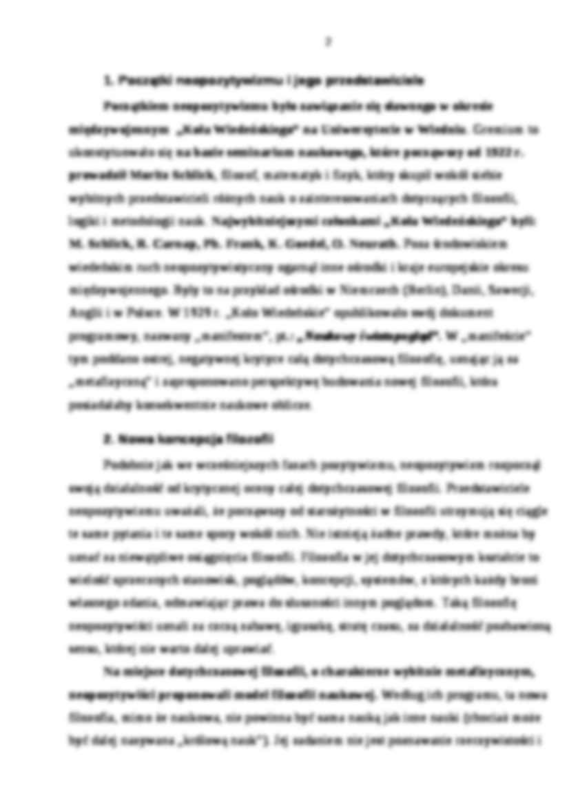 Neopozytywizm i szkoła lwowsko - omówienie - strona 2