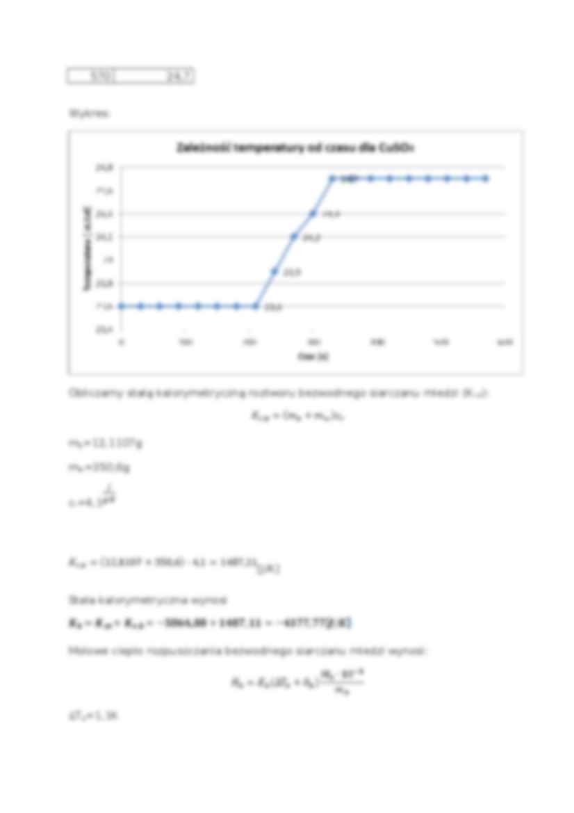 Pomiary kalorymetryczne efektów cieplnych w roztworach-opracowanie - strona 3