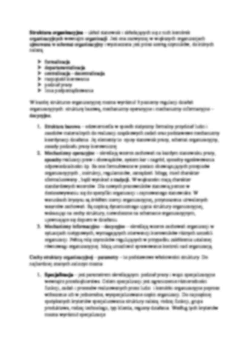 Koncepcje zarządzania - Struktury organizacyjne , ćwiczenai MWSE - strona 2