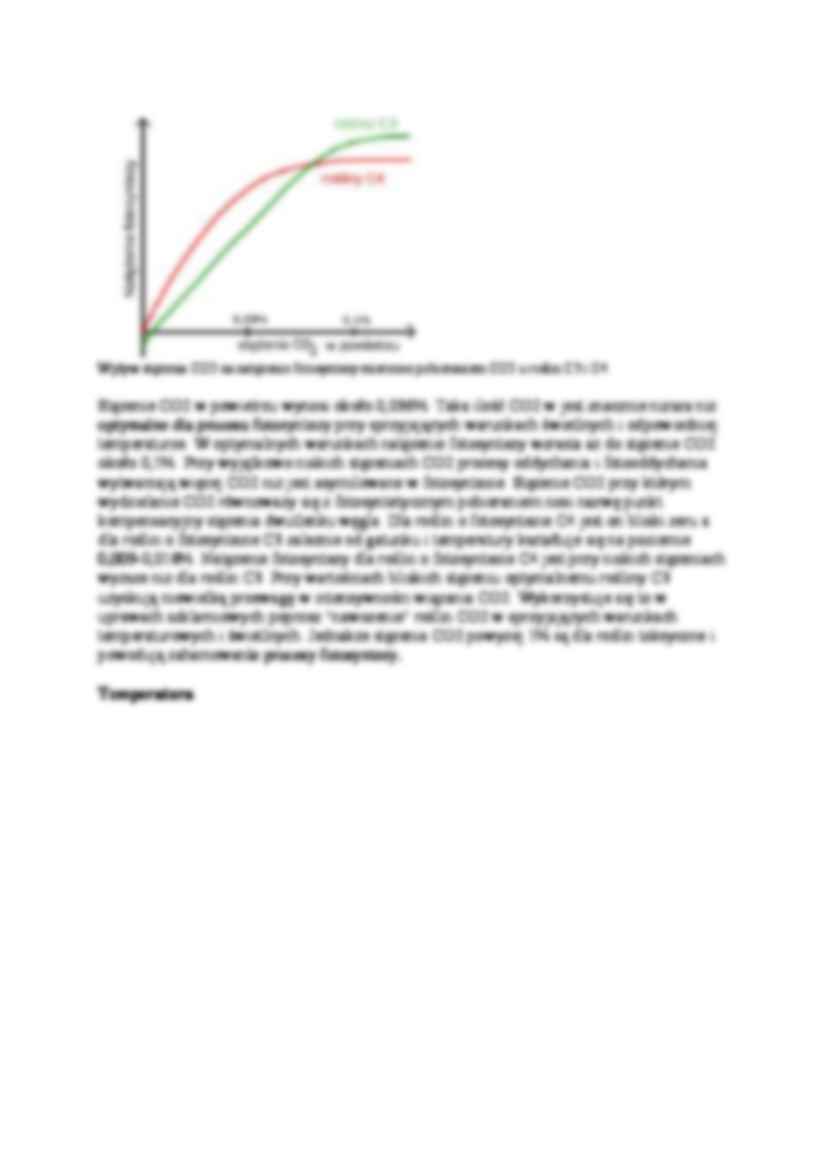 Czynniki wpływające na natężenie fotosyntezy-opracowanie - strona 2