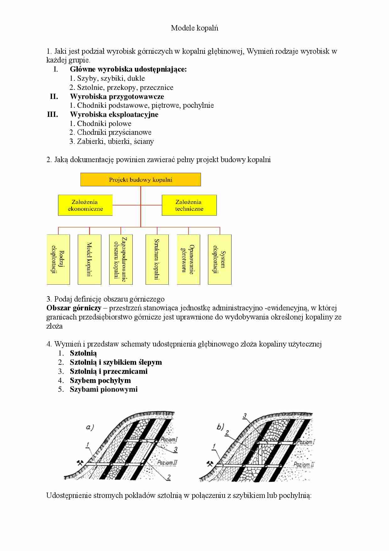 Modele kopalń-opracowanie - strona 1