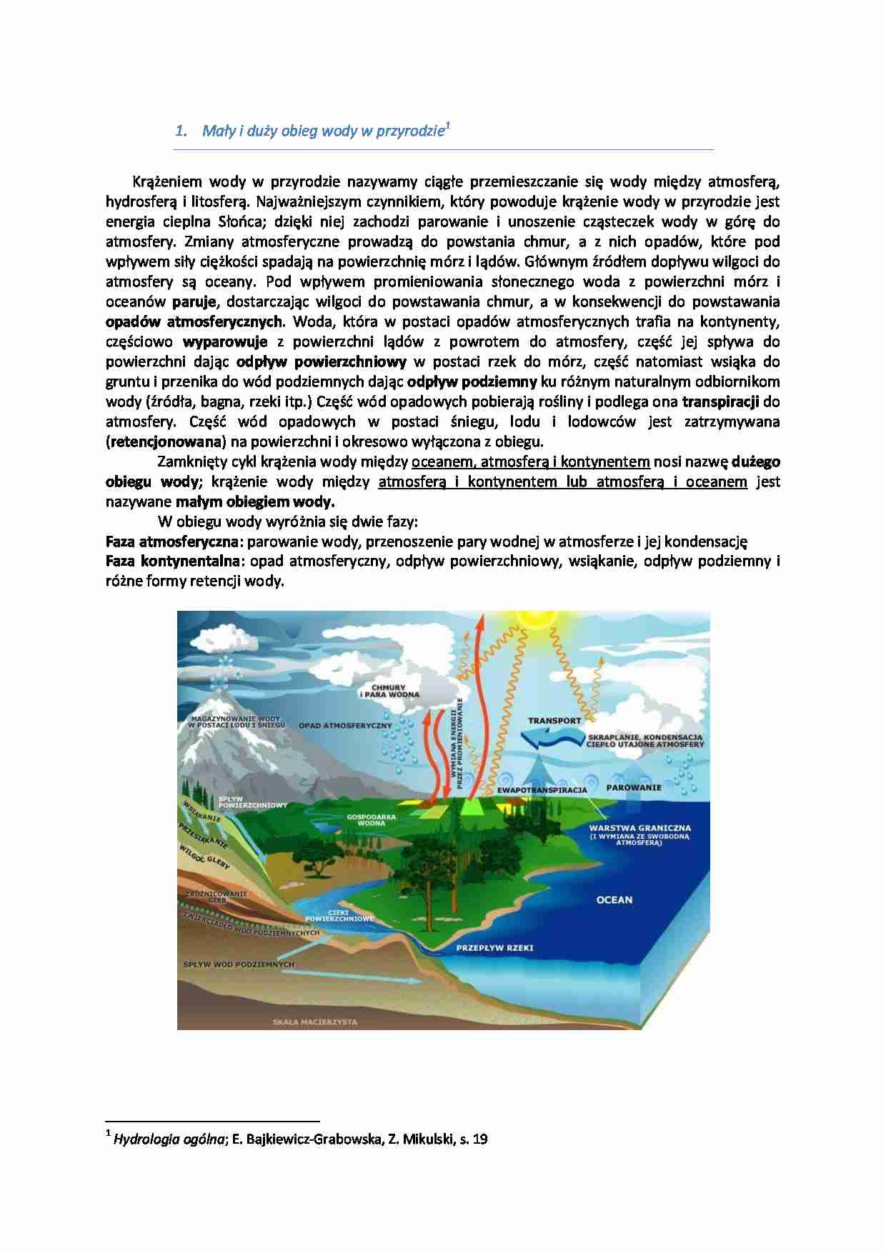 Mały i duży obieg wody w przyrodzie-opracowanie - Faza atmosferyczna - strona 1