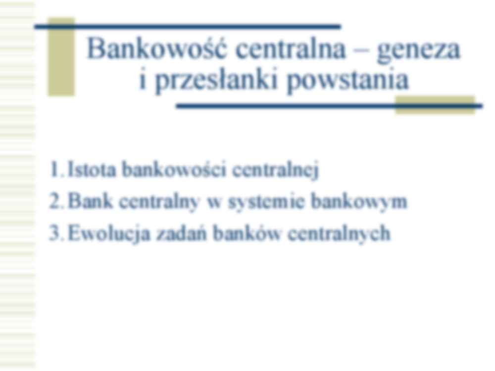 Bankowość centalna- opracowanie - strona 2