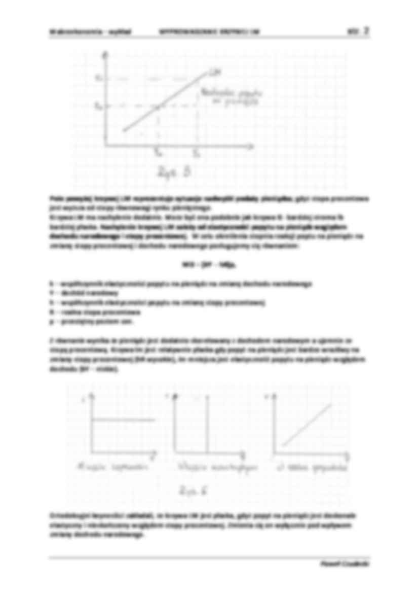 Makroekonomia - Wyprowadzanie graficznie krzywej LM WYKŁAD - strona 2