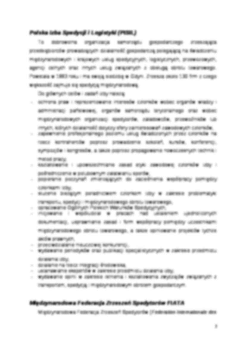 Organizacje zrzeszające spedytorów polskich oraz międzynarodowych - strona 2