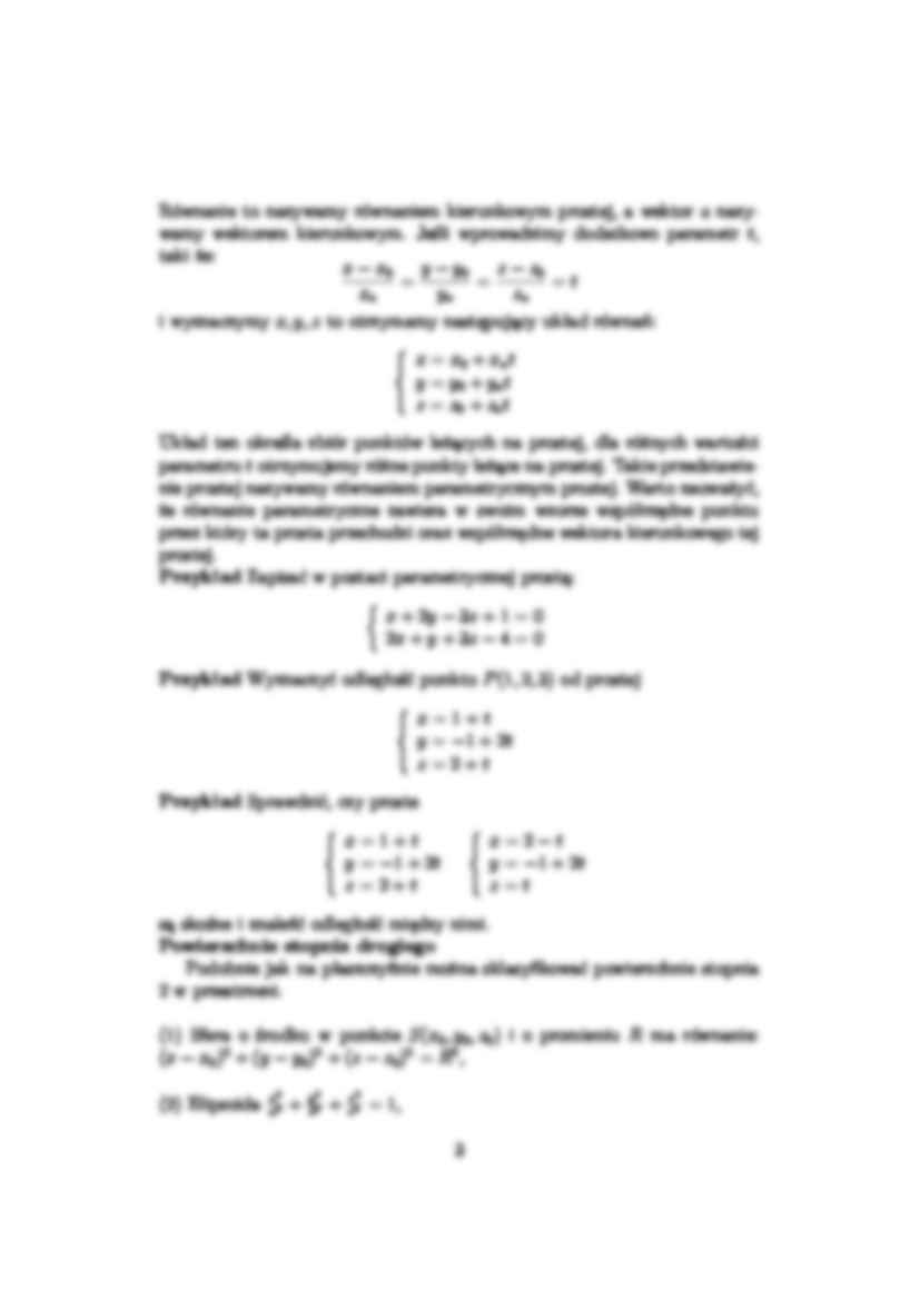 geometria analityczna  - Wykład 19 - strona 3