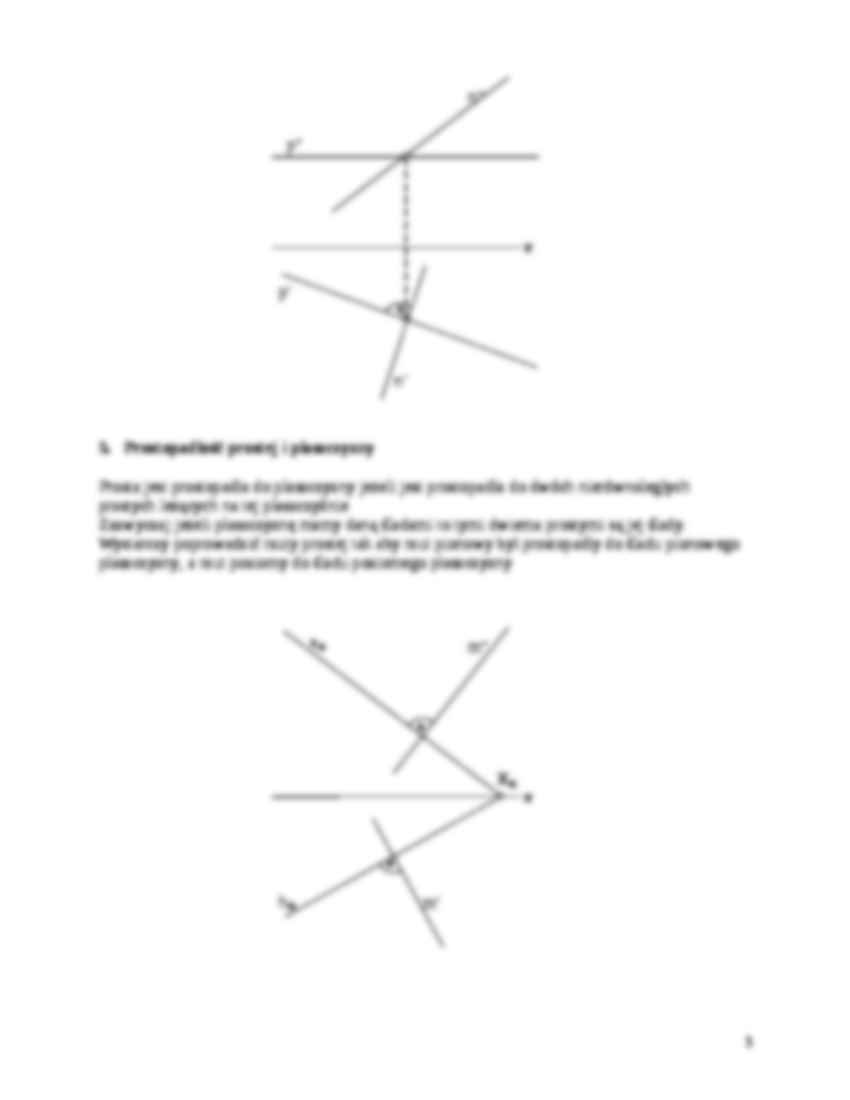 Geometria wykreślna - Wykład 4 - strona 3
