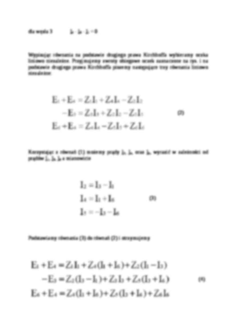 Rozwiązywanie układów metodą oczkową-opracowanie - strona 2