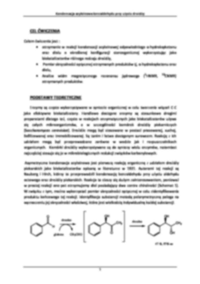 Kondensacja acyloinowa benzaldehydu przy użyciu drożdży - strona 2
