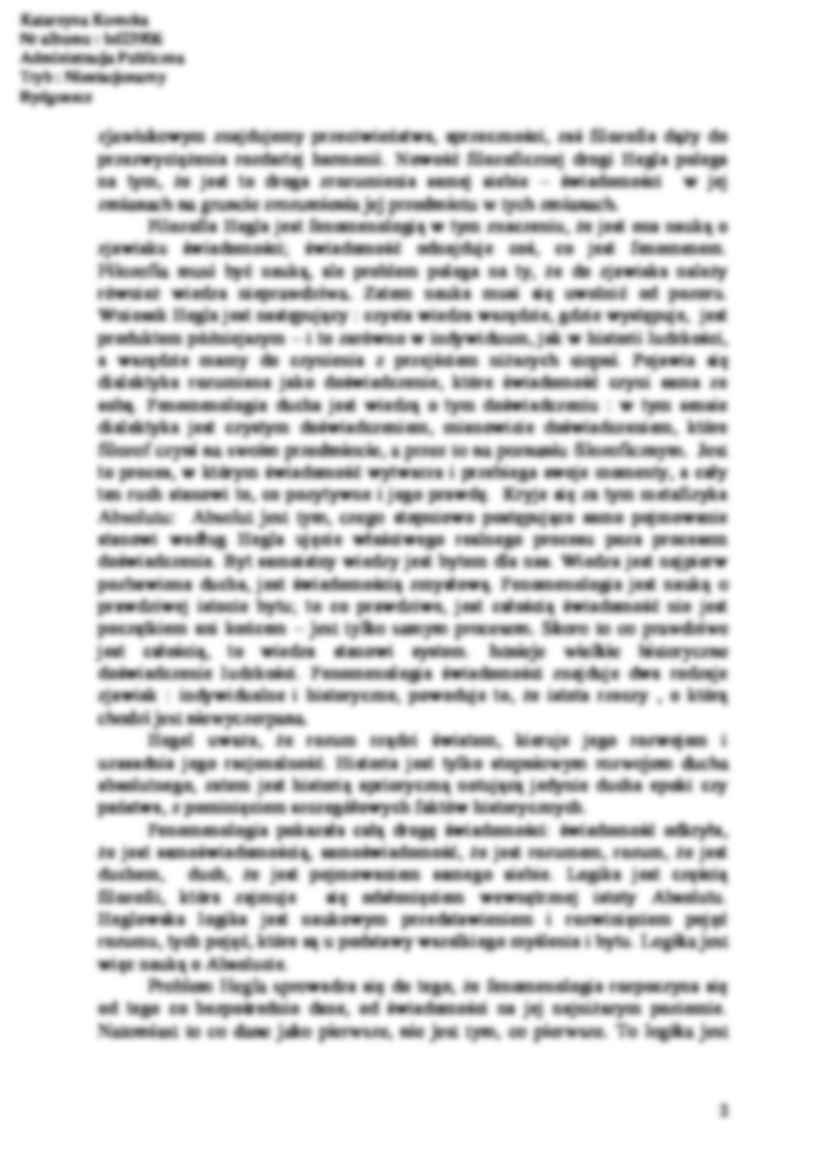 Filozofia - Filozofia Hegla  - strona 2