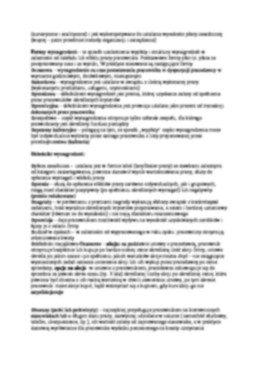 Zarządzanie zasobami ludzkimi wykład 8 - strona 2