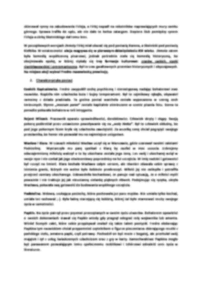 Aleksander Fredro - Zemsta - Konwencja literacka - strona 3