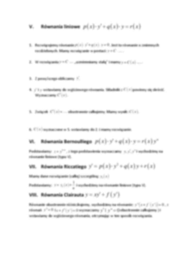 Równania różniczkowe I rzędu - strona 2