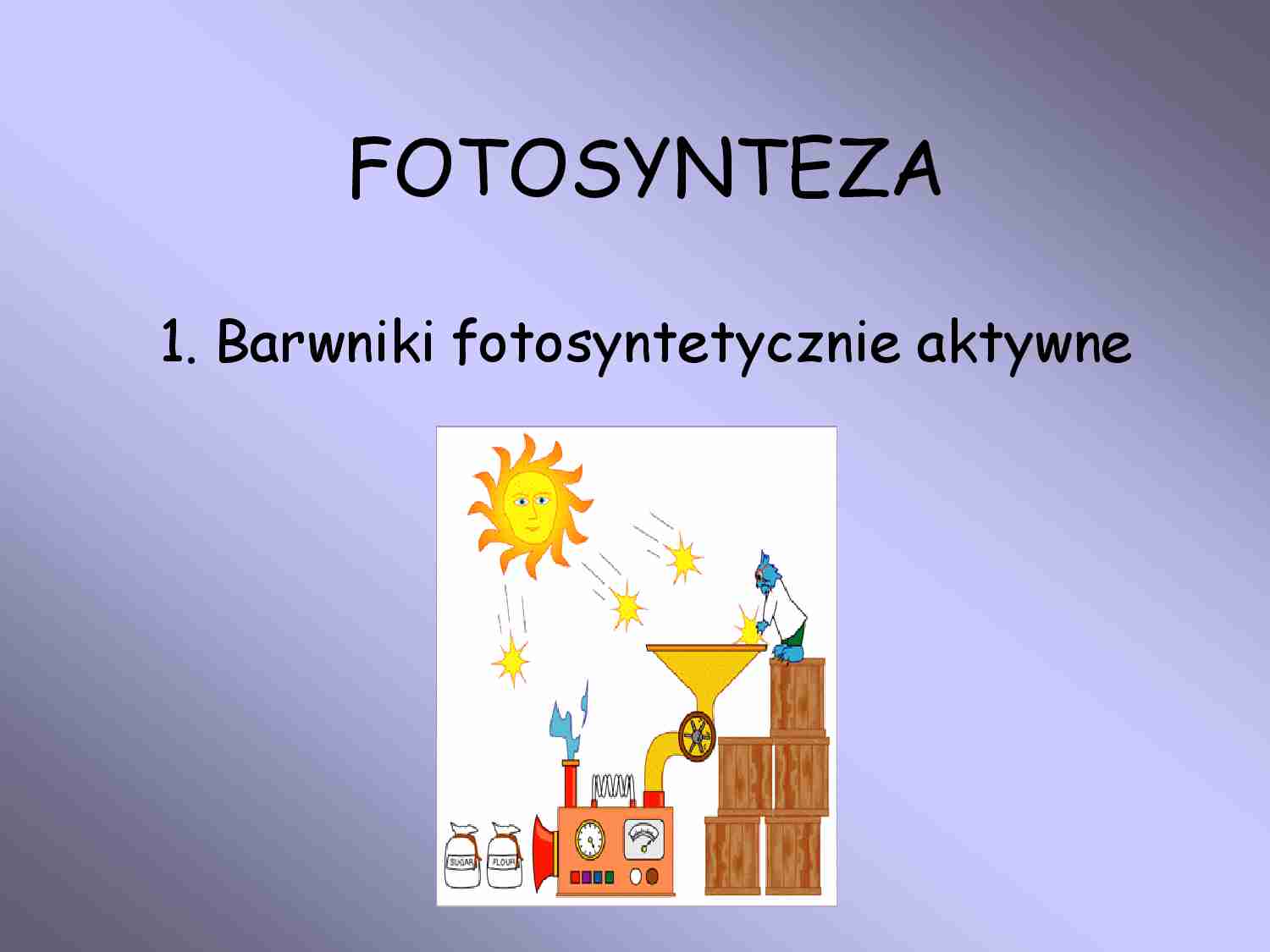 Barwniki fotosyntetycznie aktywne - strona 1