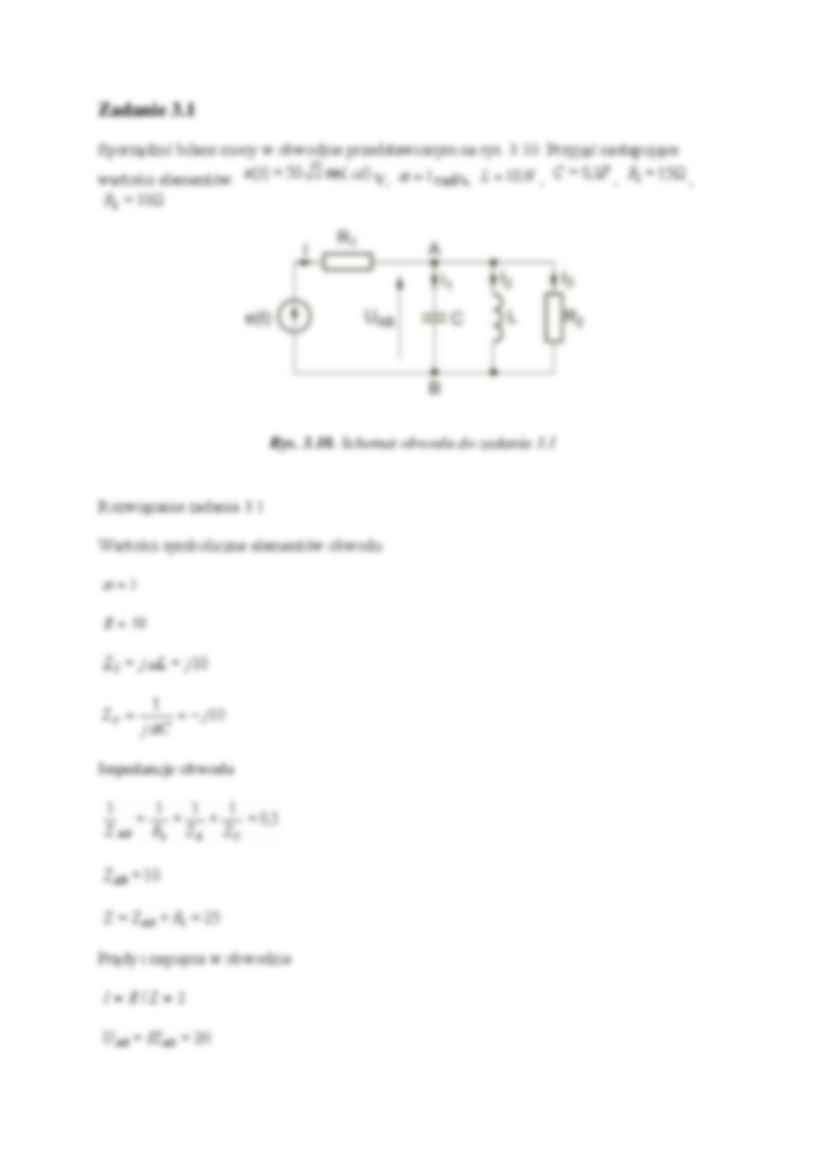 Zadania z rozwiązaniami z elektrotechniki - strona 2