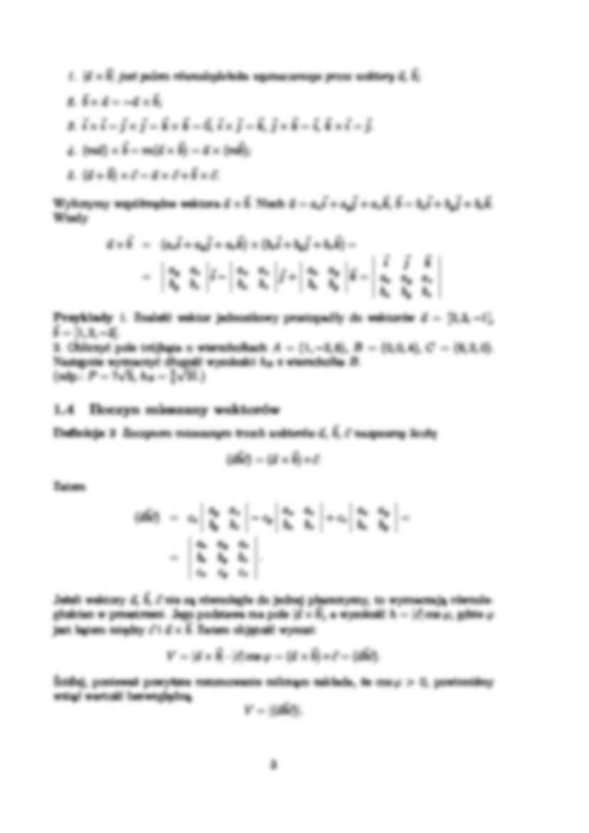 Geometria analityczna - wykład - strona 3