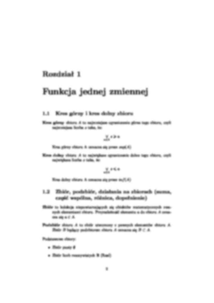 Notaki do egzaminu - funkcja jednej zmiennej - strona 3