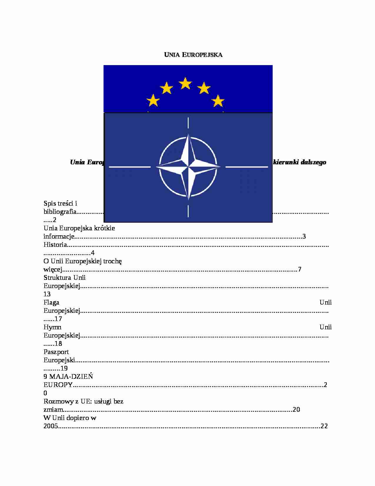 Unia Europejska i NATO - strona 1