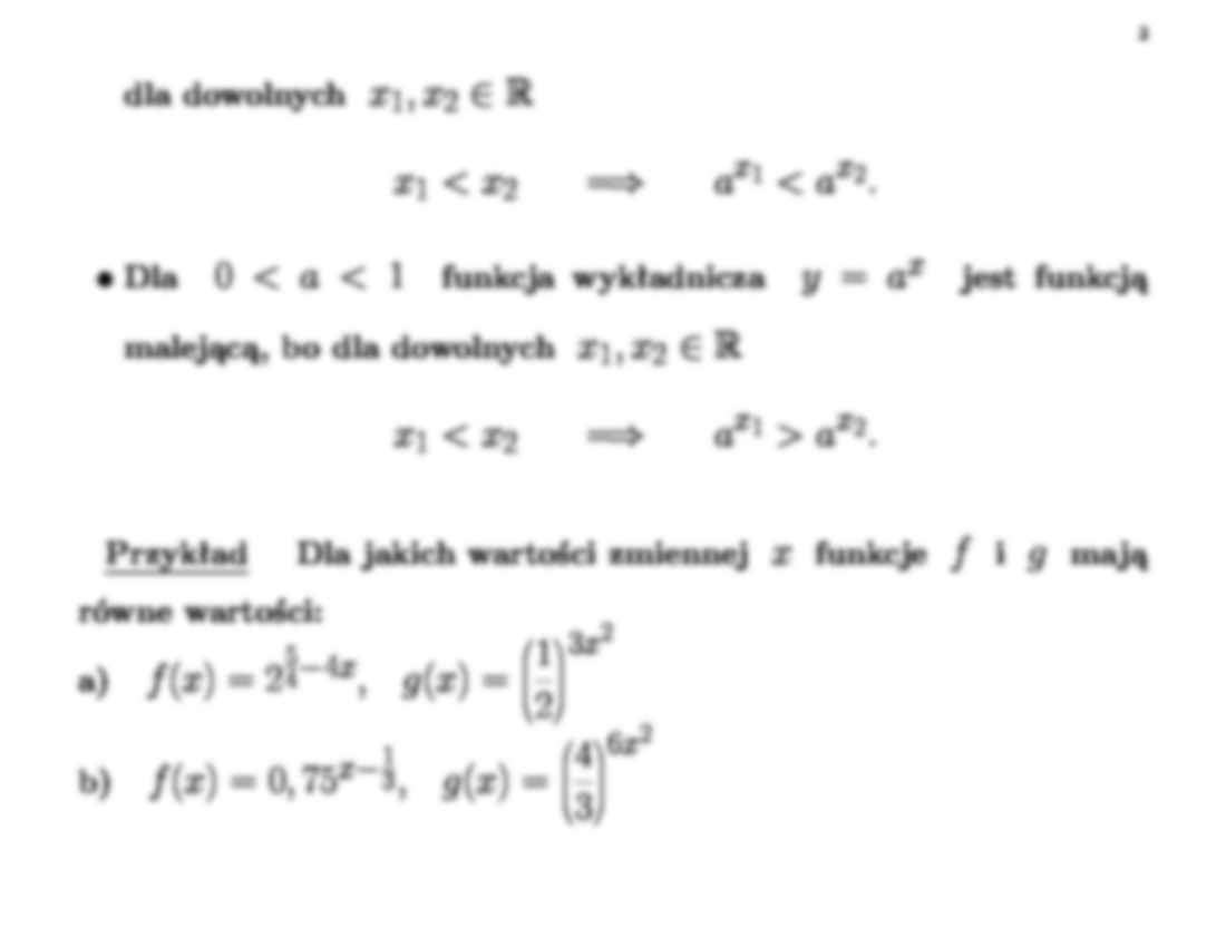 Matematyka - funkcja wykładnicza - strona 3