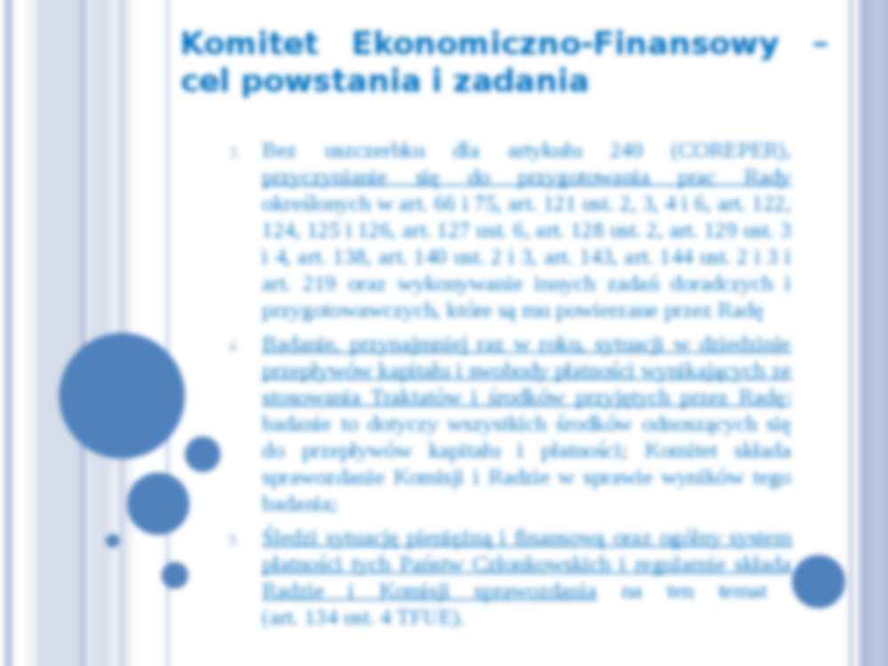 Komitet Ekonomiczno-Finansowy; prezentacja - strona 3
