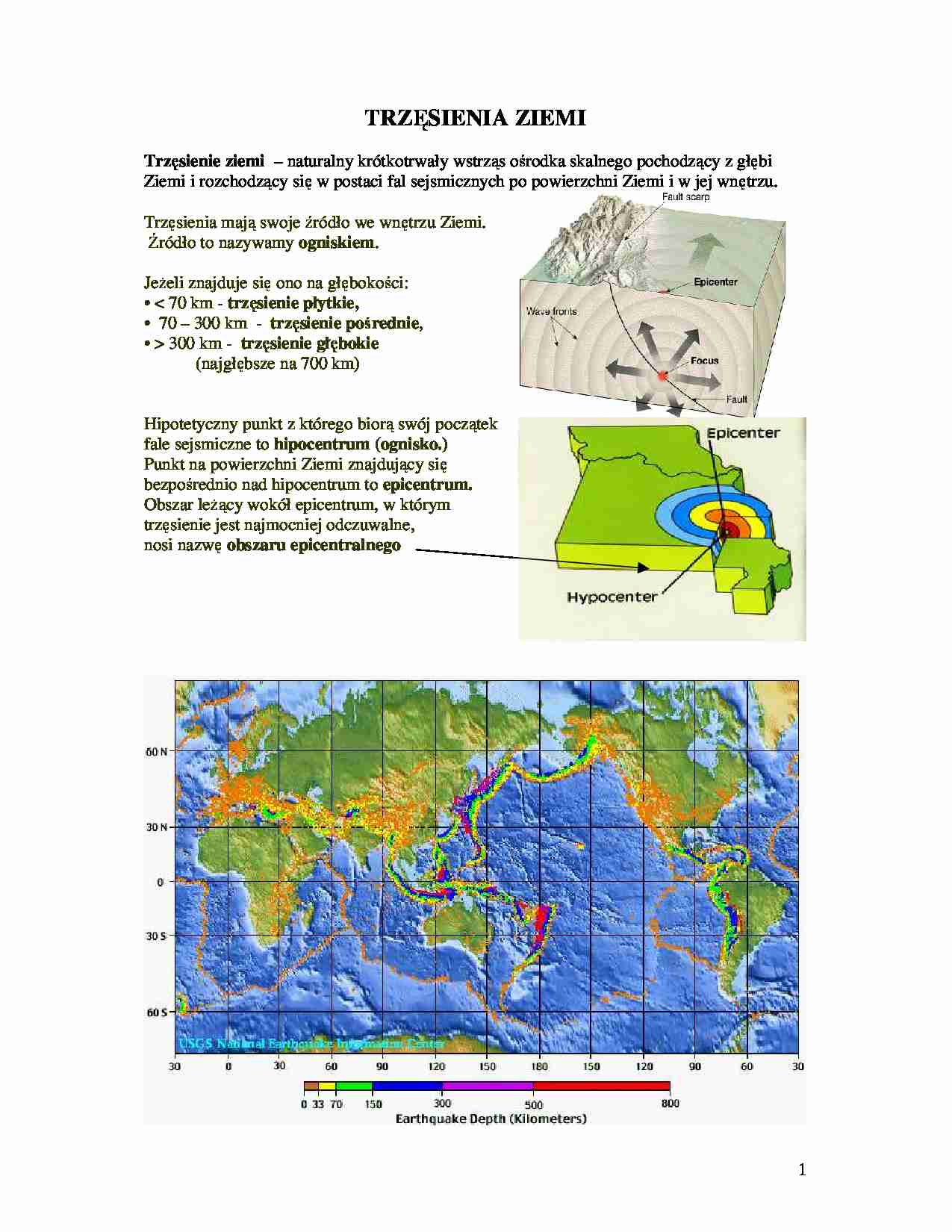 Trzęsienia ziemi-wykład - strona 1
