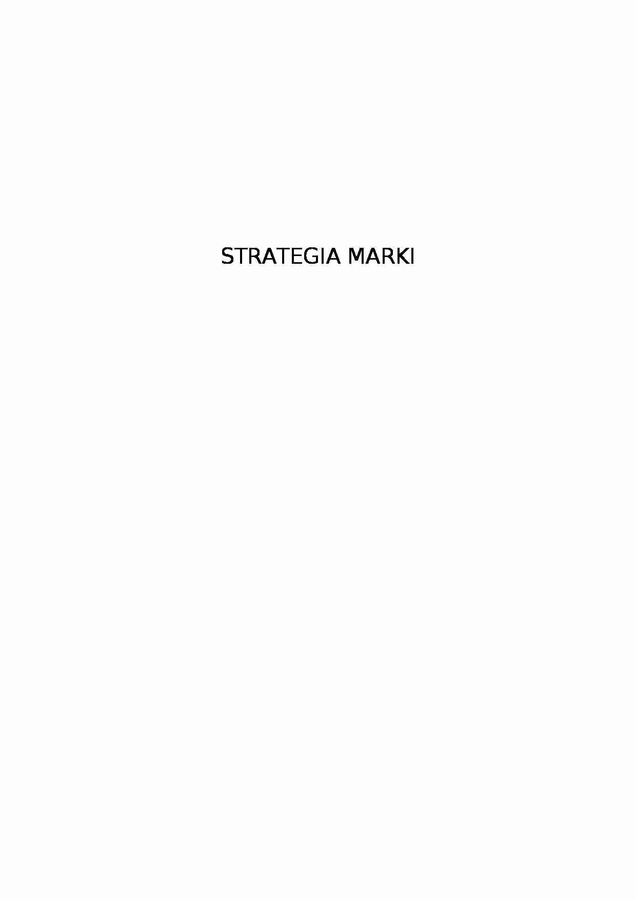Strategia marki - strona 1