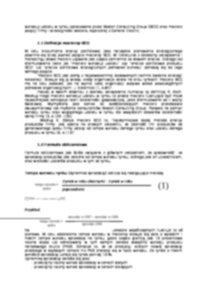 Macierz BCG - Analiza portfelowa - strona 2