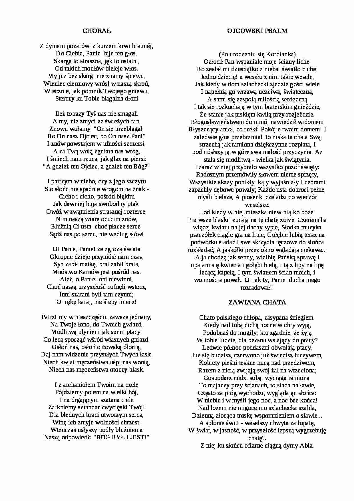 Wiersze Konrada Ujejskiego - strona 1