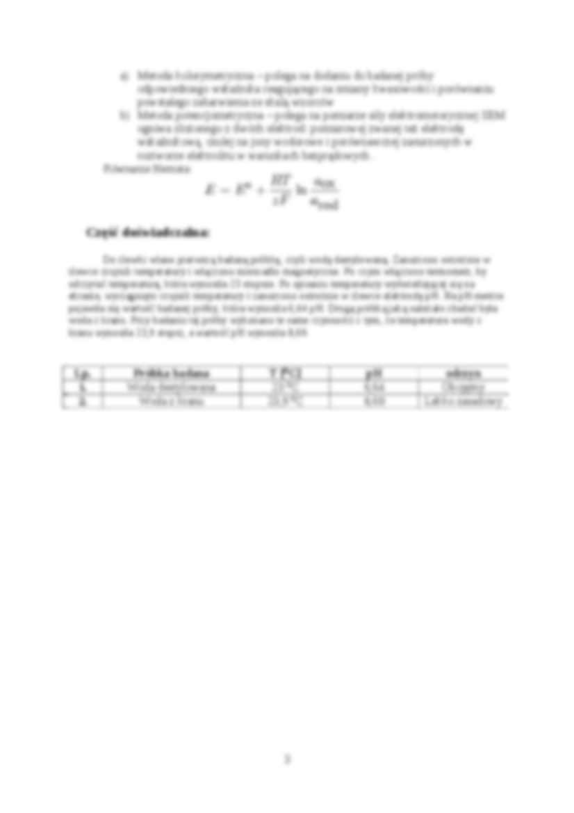 Oznaczanie wartości pH wody - strona 3