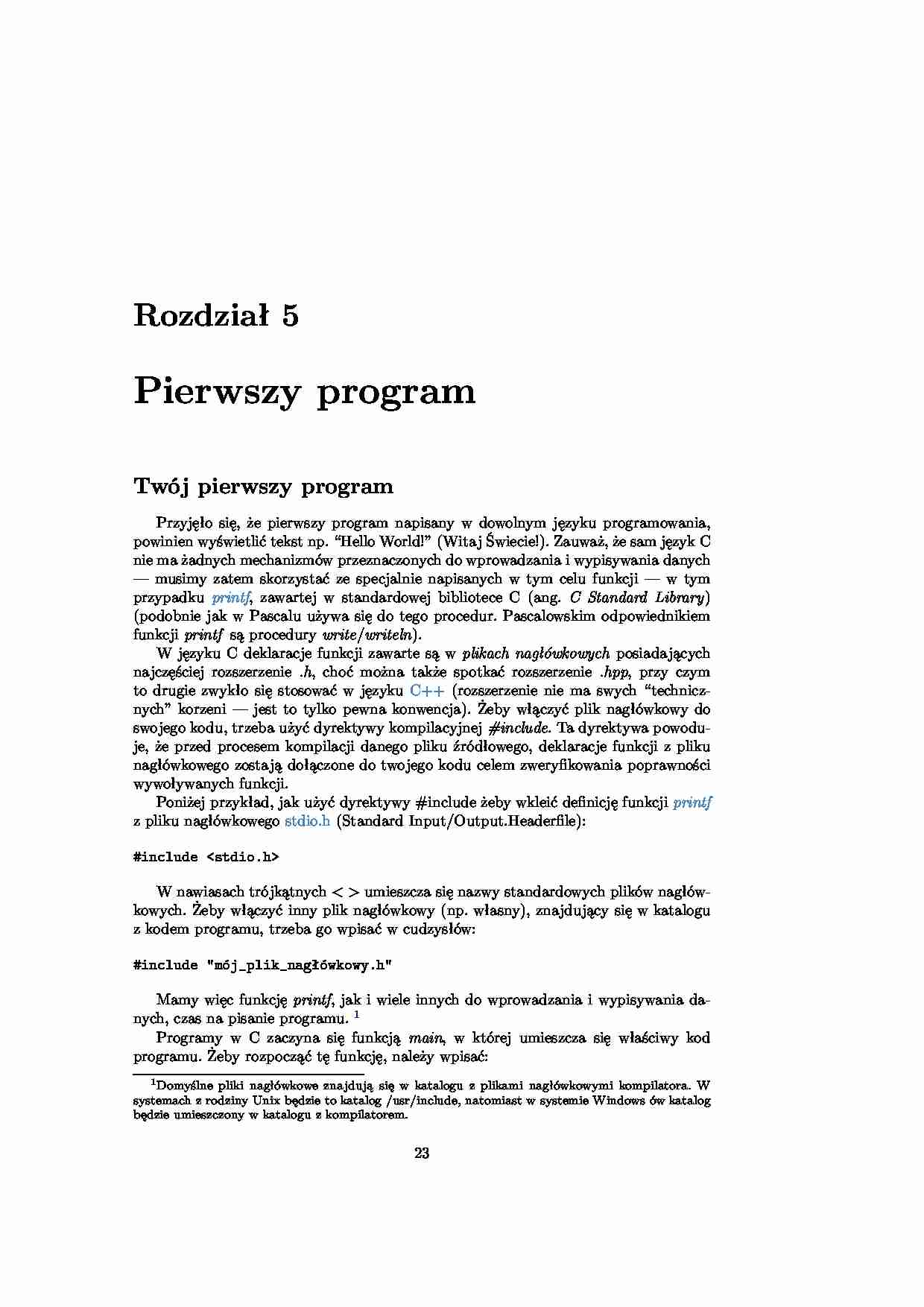 Kurs programowania w C cz. 11 - strona 1