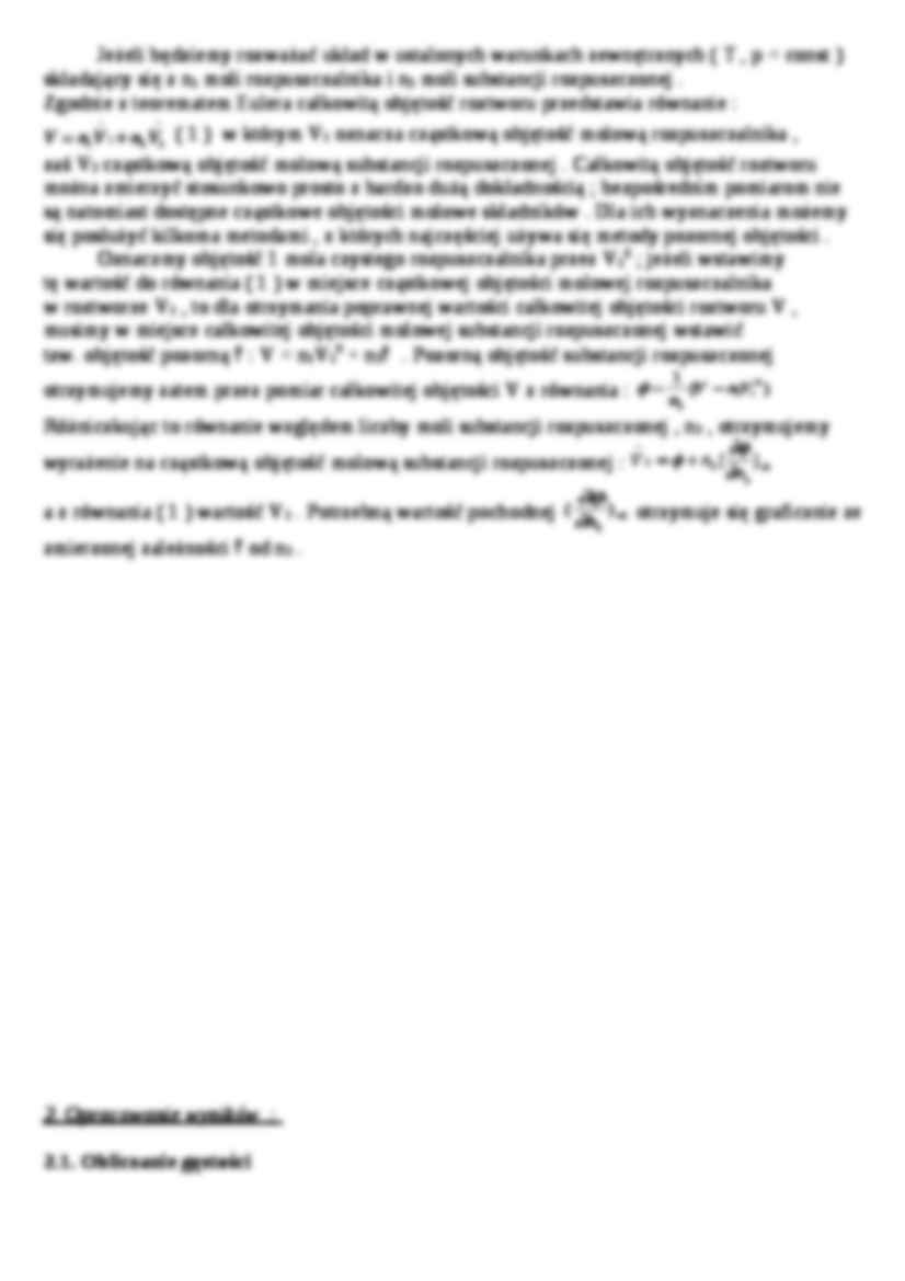 Wolumetria-wyznaczanie cząstkowej objętości - strona 2