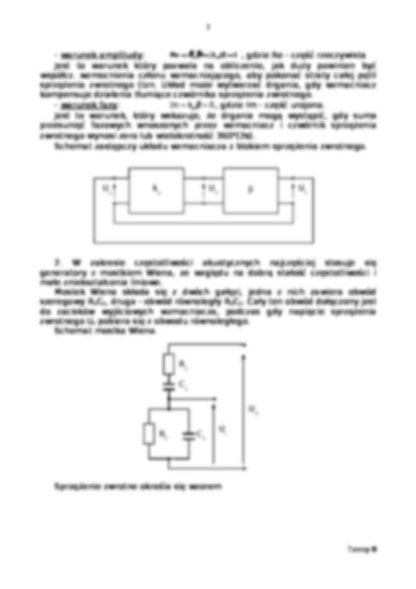 Badanie warunków wzbudzenia drgań w generatorach  - strona 2