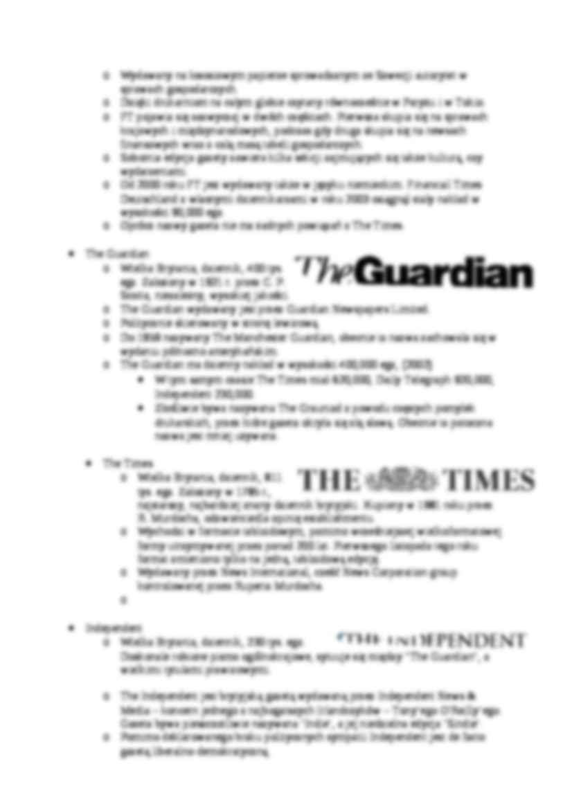 Brytyjski rynek prasowy - prestiżowa prasa drukowana - strona 2