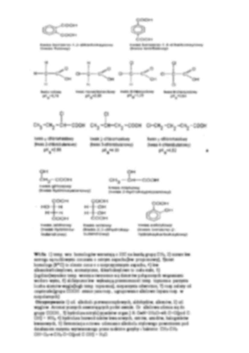 Wzory i właściwości kwasów karboksylowych - strona 2