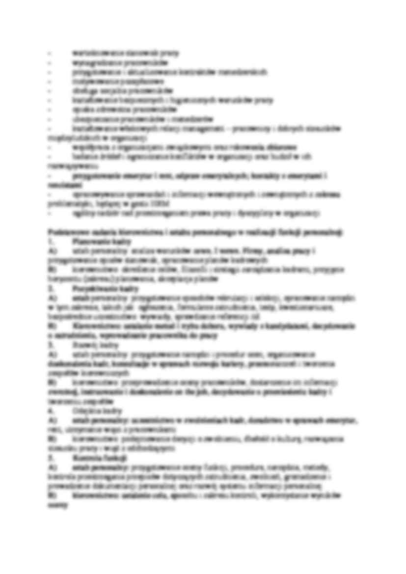 Organizacja zarządzania zasobami ludzkimi - strona 3