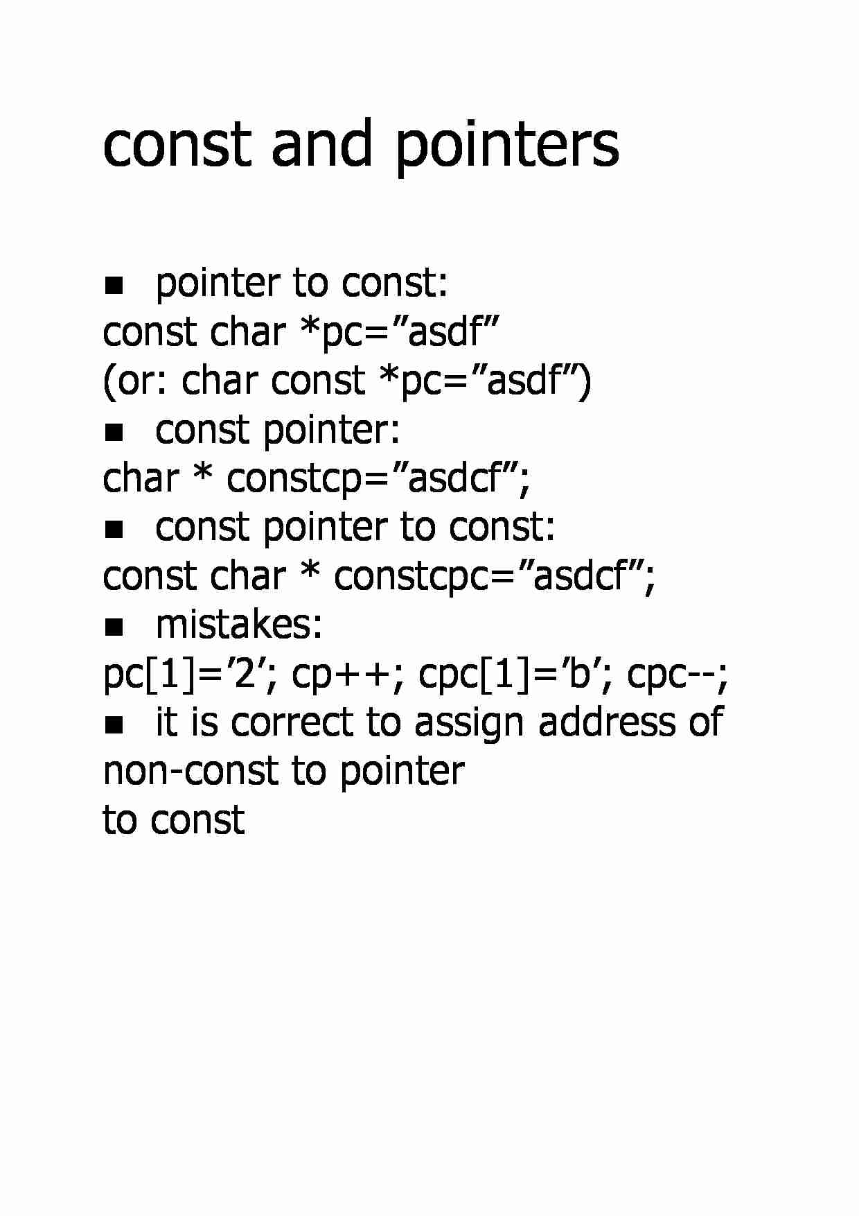 Const and pointers - strona 1