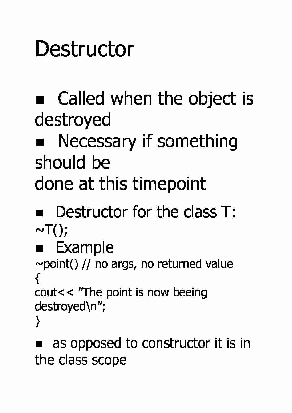 Destructor - Example - strona 1