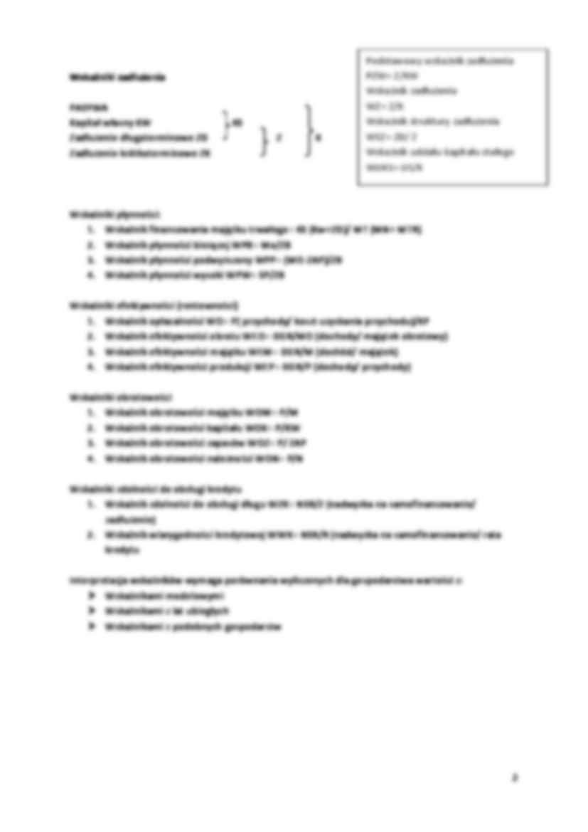 Analiza wskaźnikowa-wykłady  - strona 2