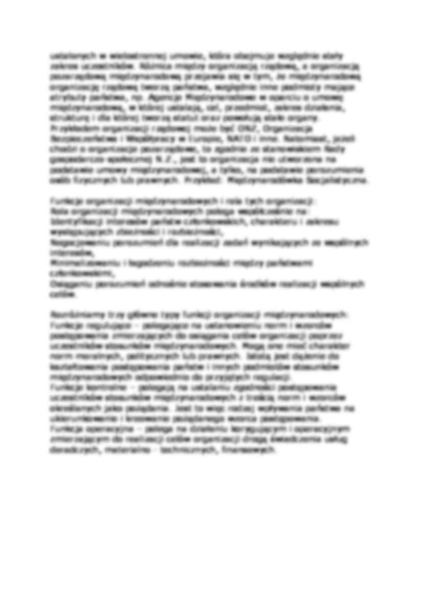 Organizacje międzynarodowe-cele i zadania - strona 2