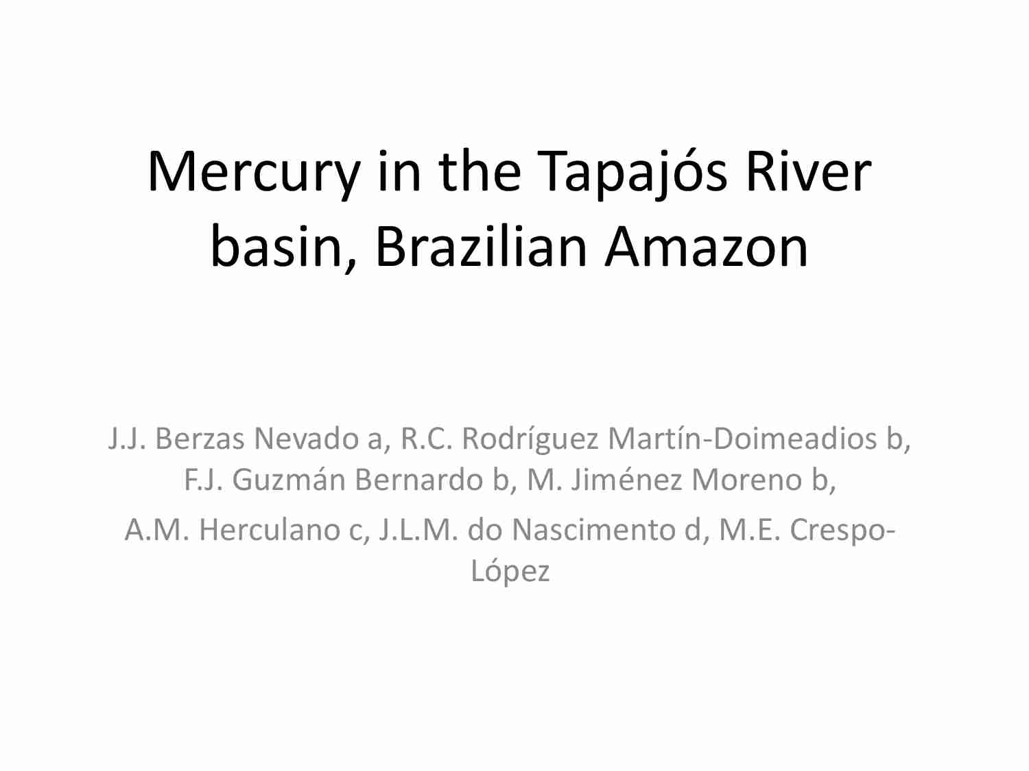 Rtęć - Brazilian Amazon - strona 1