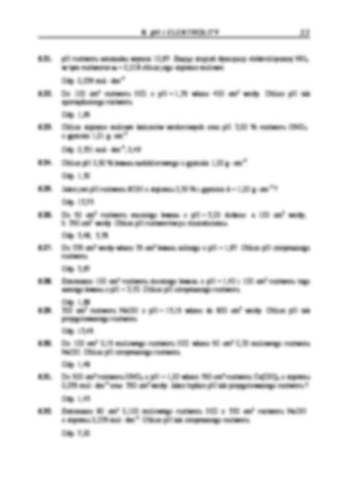 ph i elektrolity - zadania z dpowiedziami - strona 3
