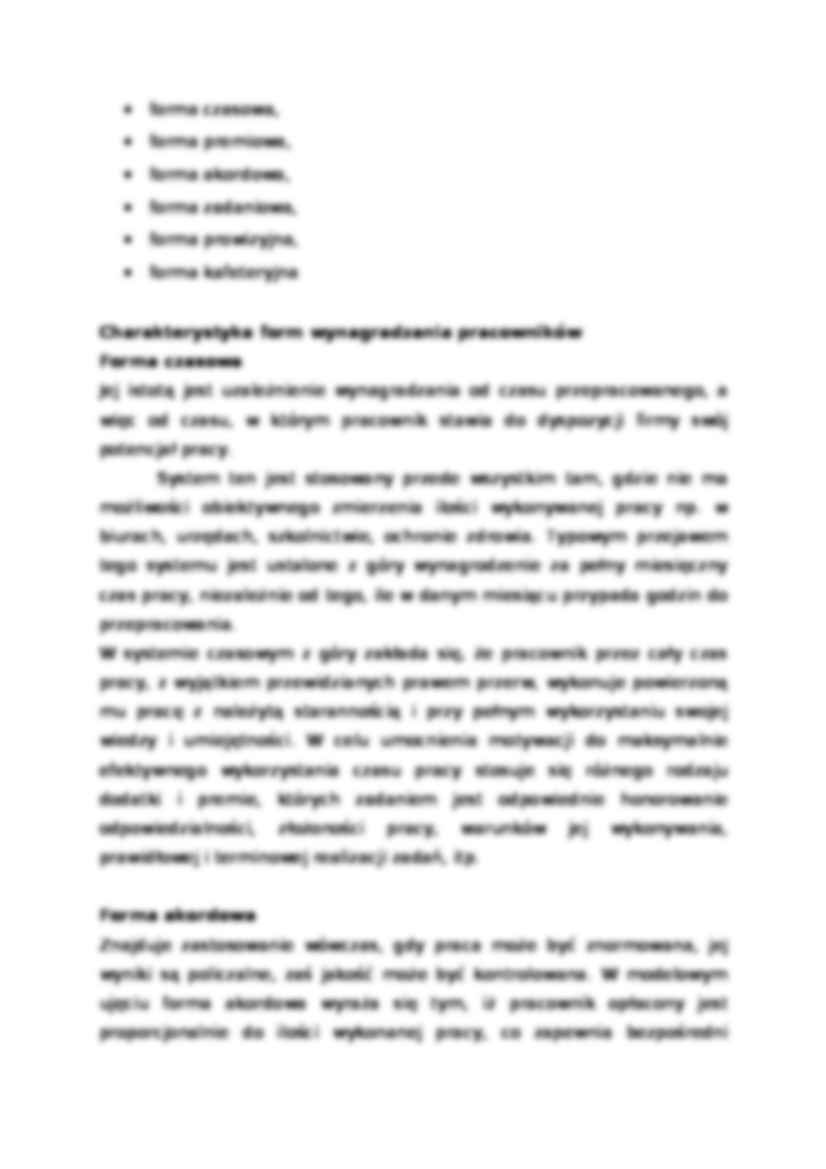 Formy i zasady wynagradzania pracowników - Forma czasowa - strona 2