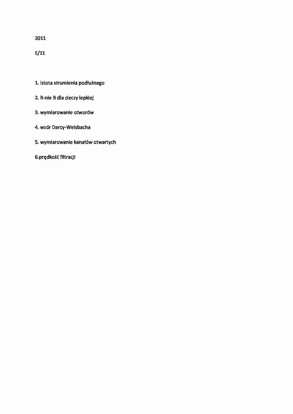 Hydraulika-egzamin z 2011 E11 - strona 1