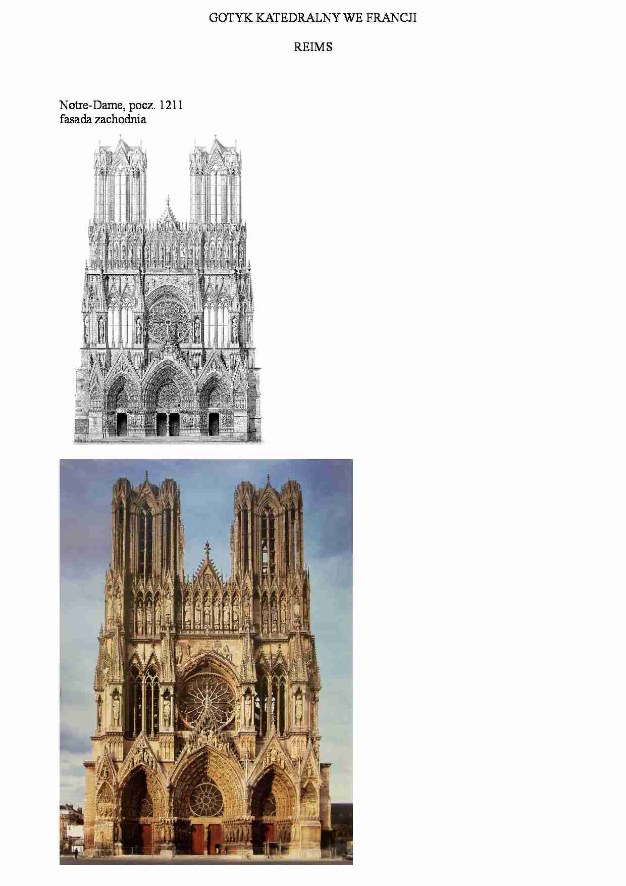 Gotyk katedralny we Francji-Reims - strona 1
