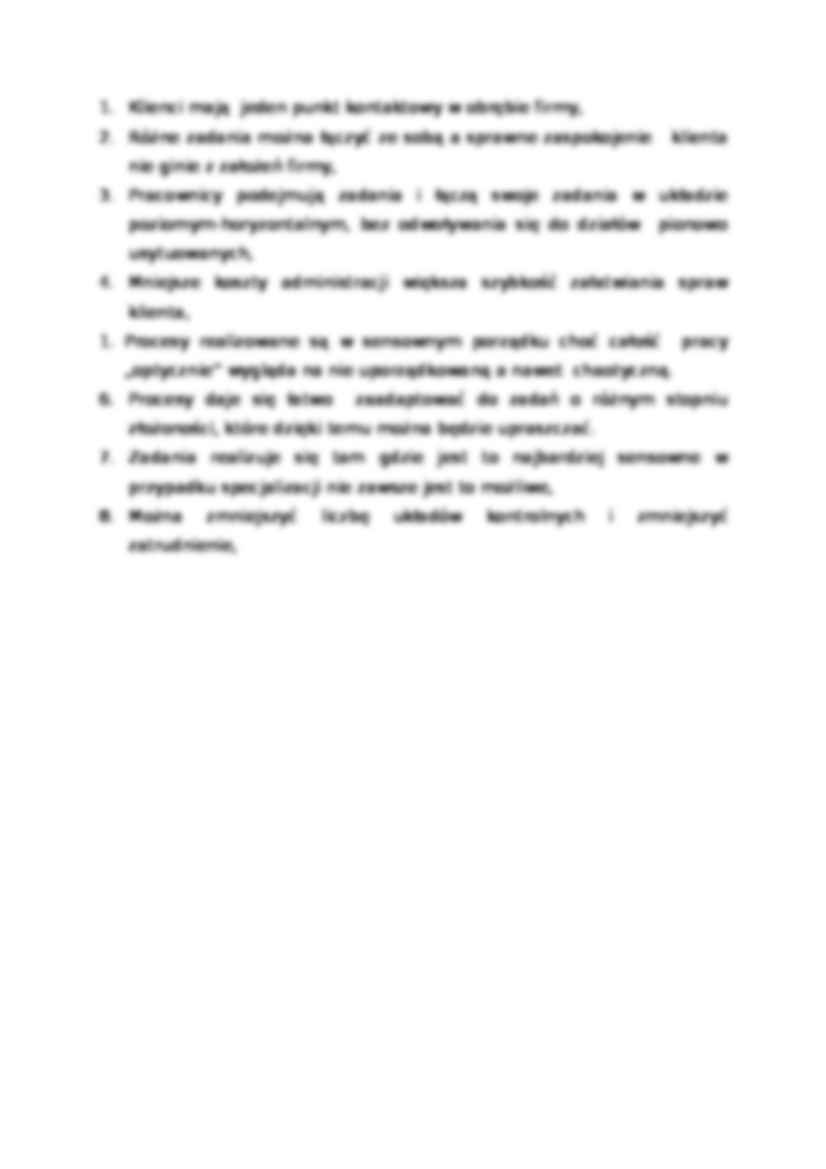 Procesowe podejście do zarządzania-opracowanie - strona 2